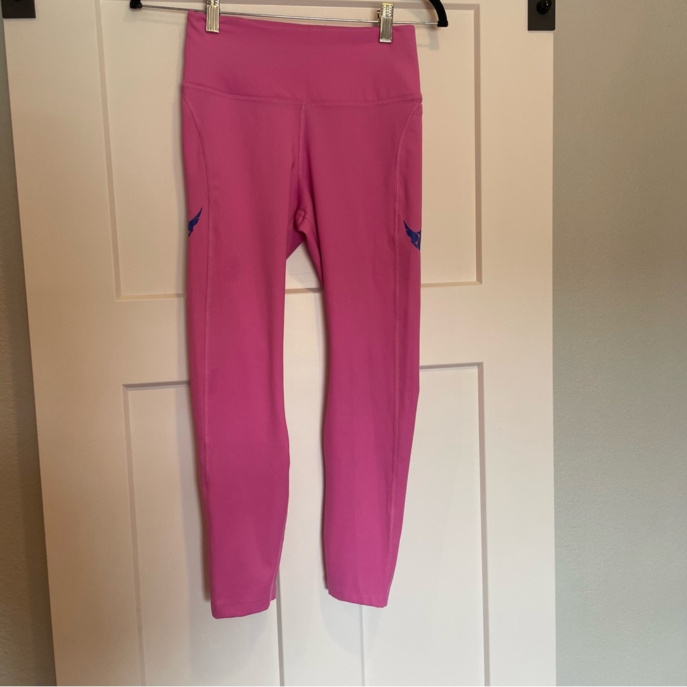Nike- SZ S Dri-Fit Pink Leggings Pockets mesh Detailing